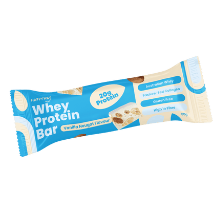 Whey Protein Bar Vanilla Nougat Box – 10 x 60g Bars