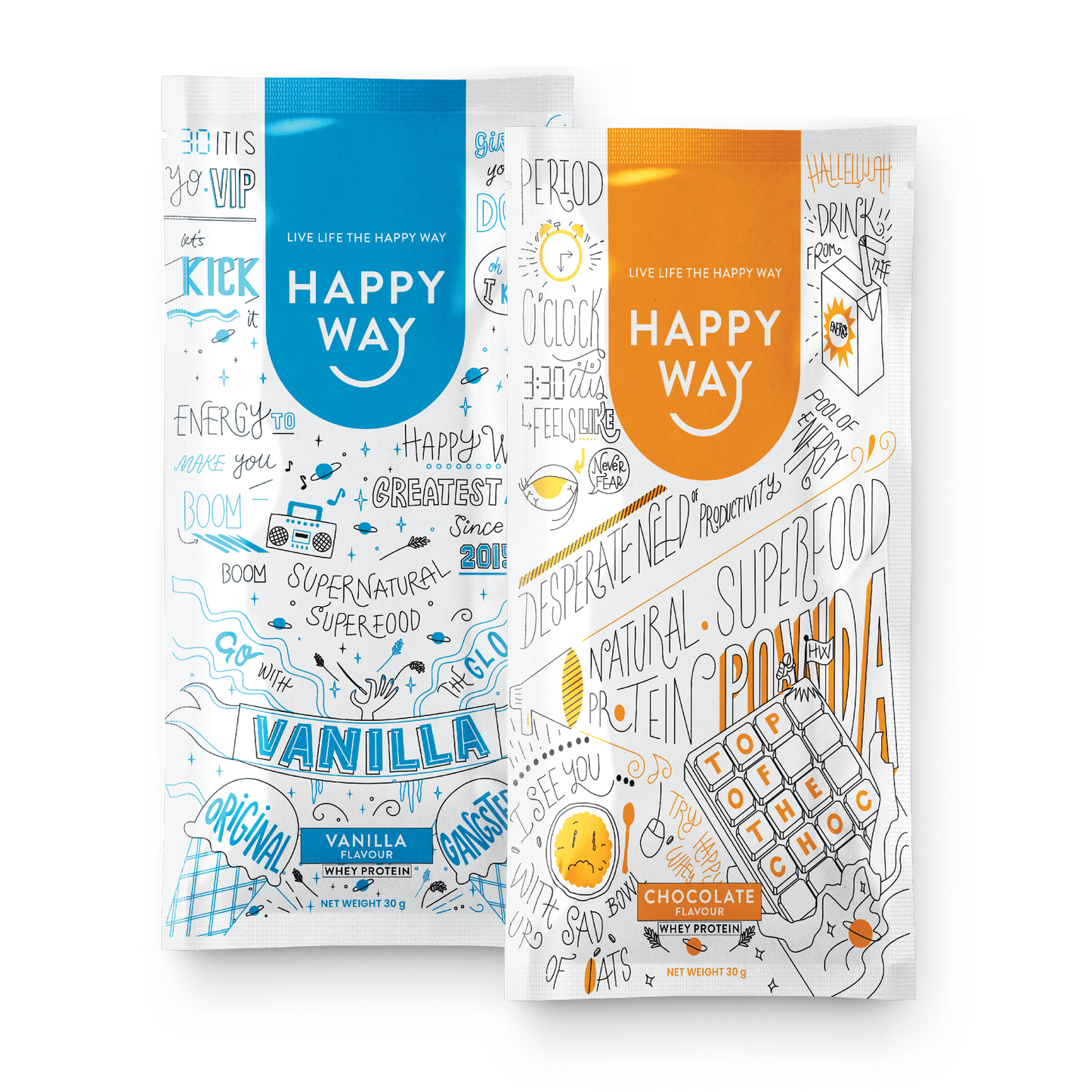 Vanilla Whey & Choc Whey Sample Bundle