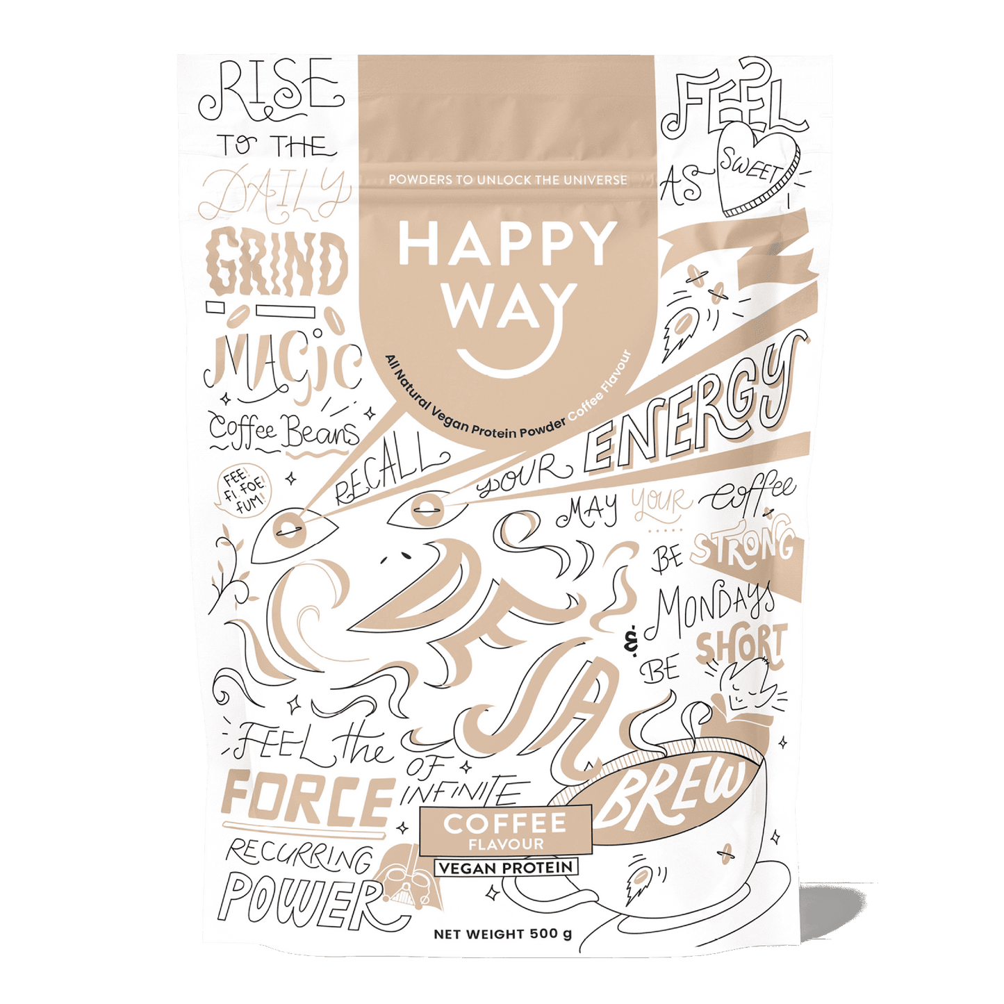 Deja Brew Coffee Vegan Protein Powder 500g