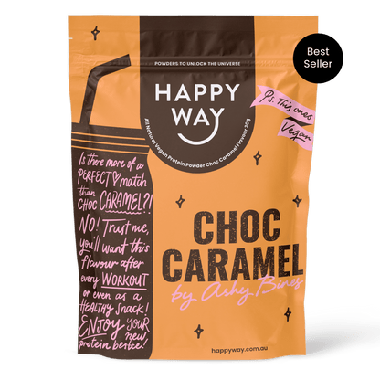 Ashy Bines Choc Caramel Vegan Protein Powder 500g
