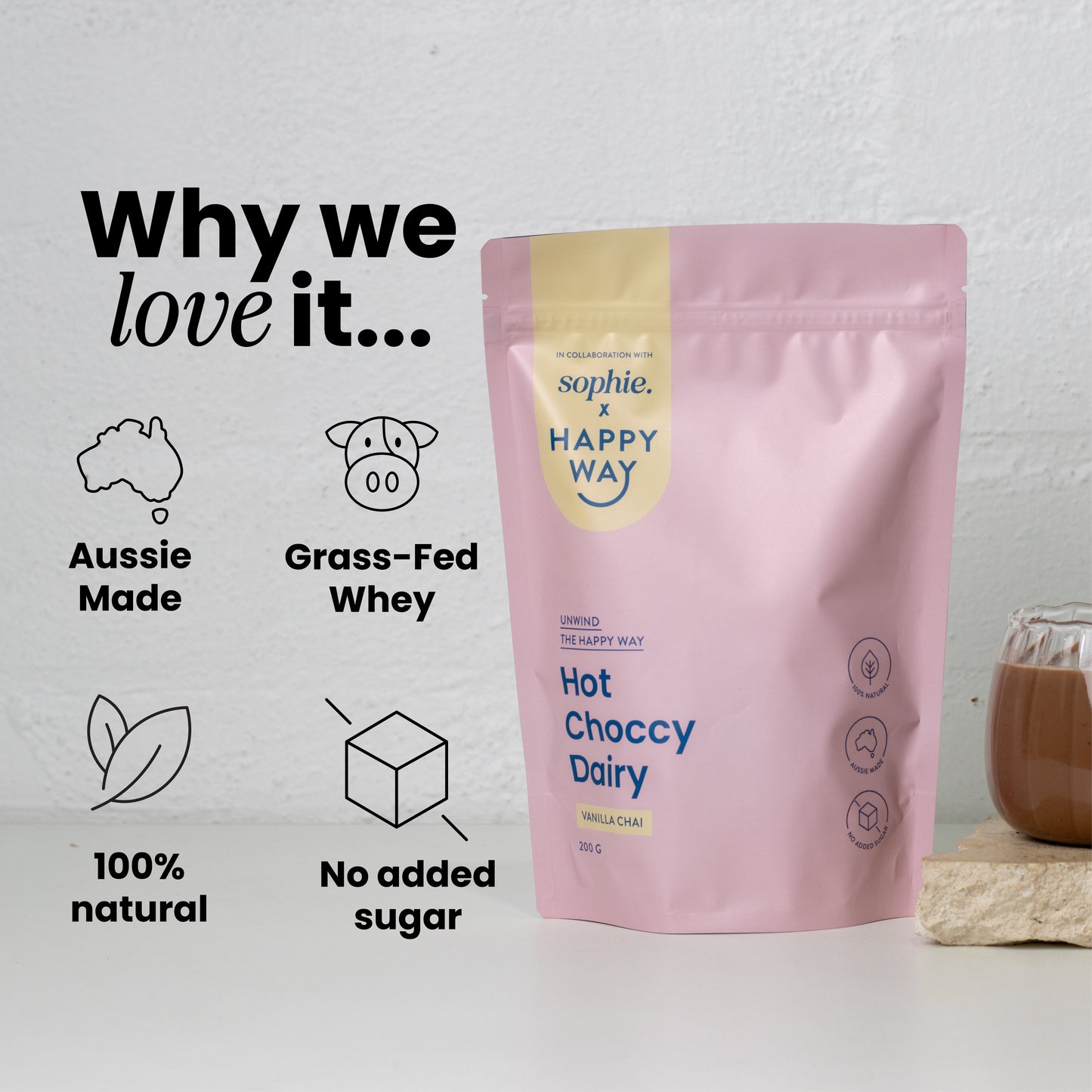 Vanilla Chai Hot Choccy Dairy 200g