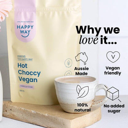 Vanilla Chai Hot Choccy Vegan 200g