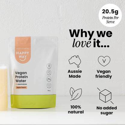Apple Peach Vegan Protein Water Powder 420g