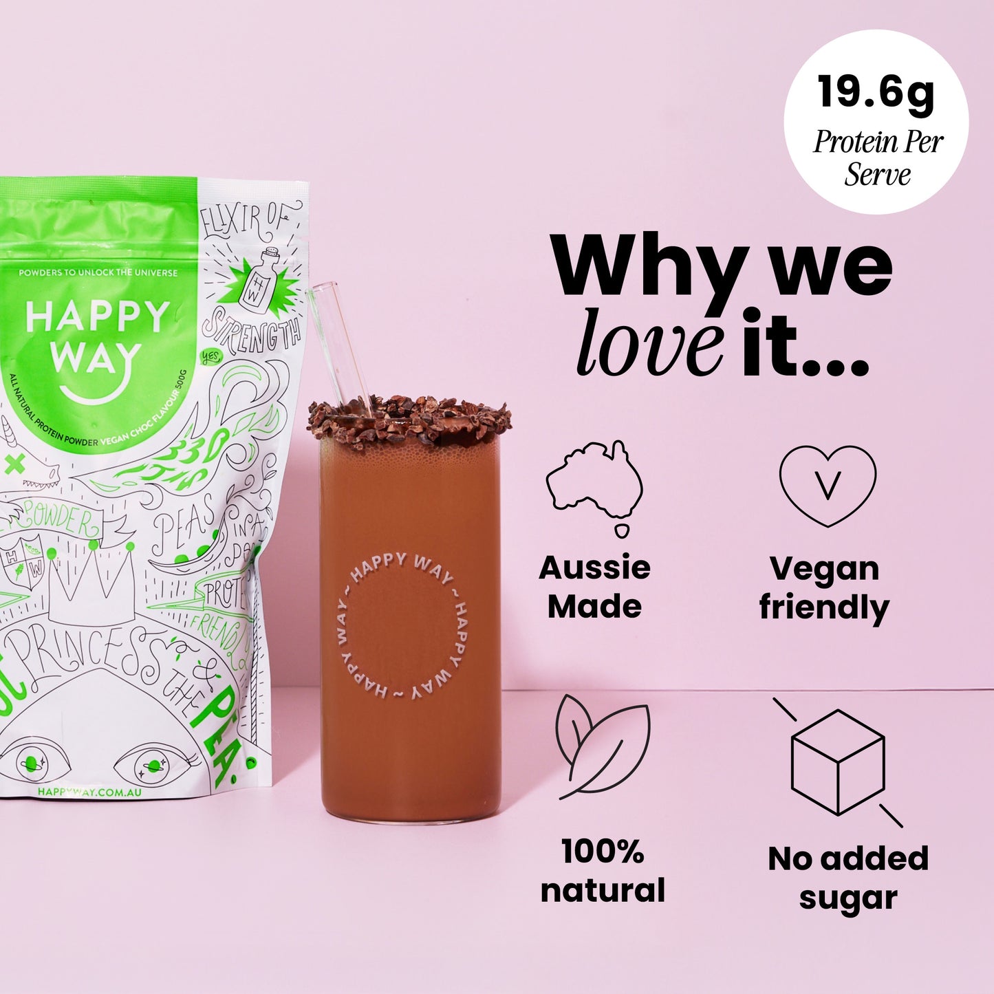 Choc Pea Princess Vegan Protein Powder