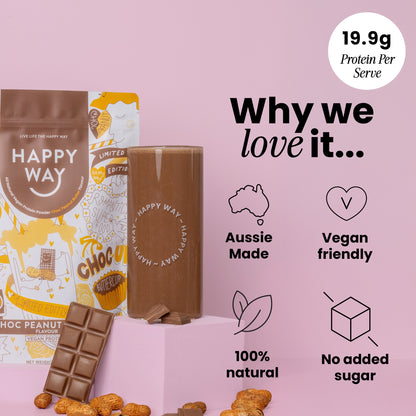 Choc Peanut Butter Vegan Protein Powder 500g