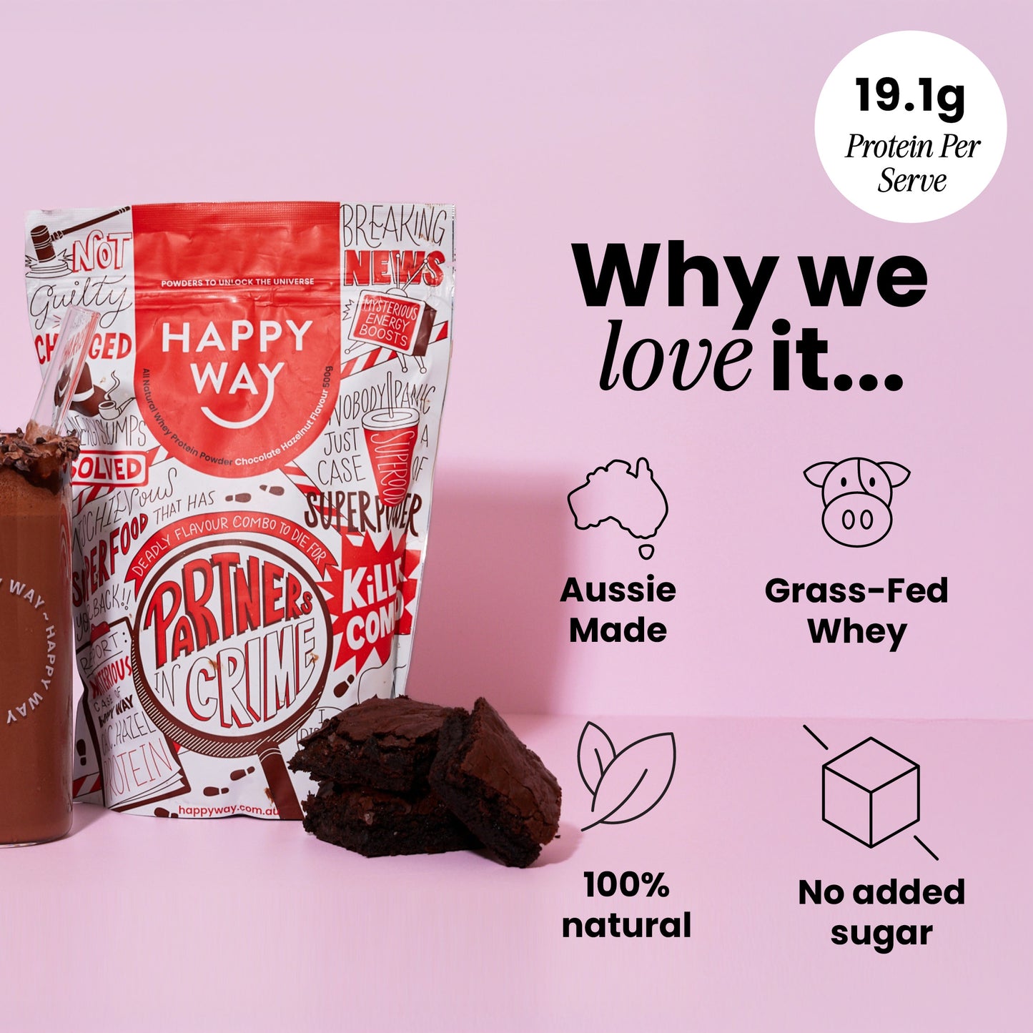 Chocolate Hazelnut Whey Protein Powder 500g