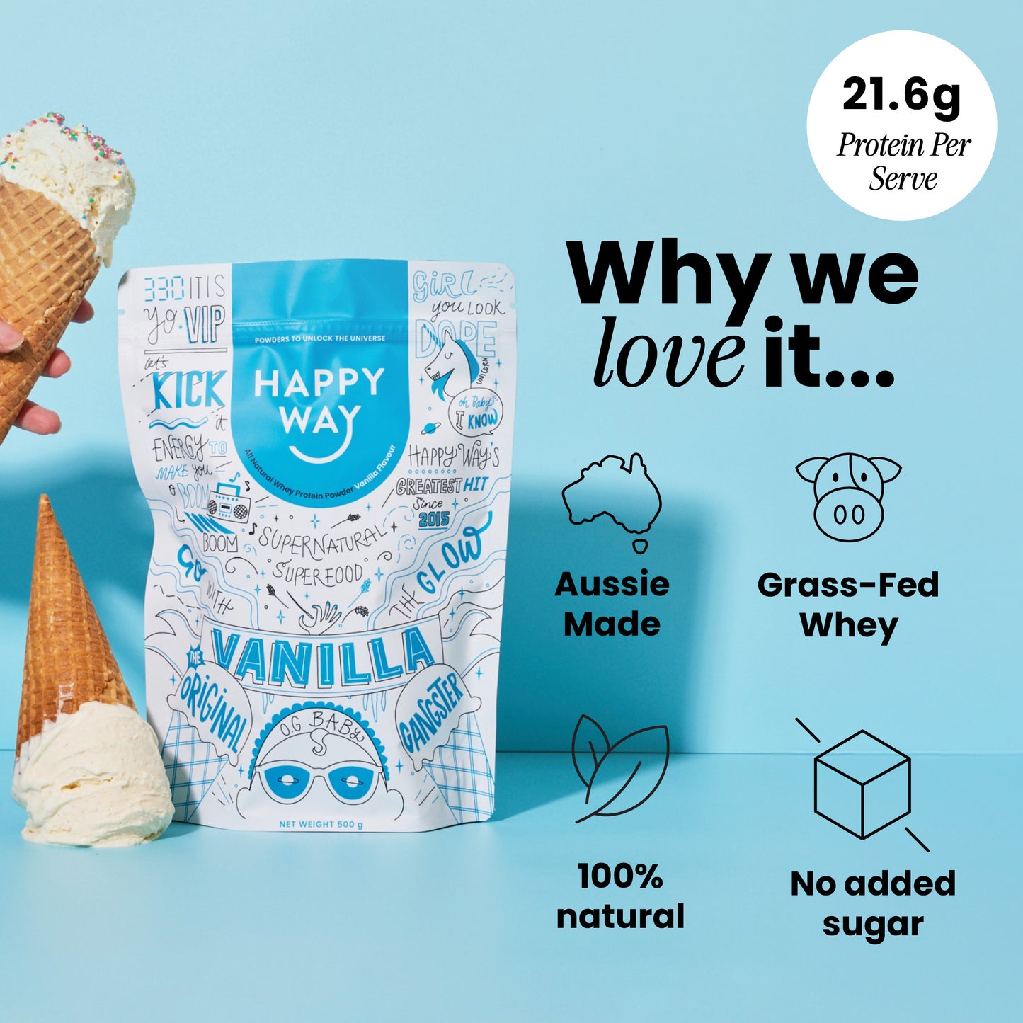Vanilla Whey Protein Powder