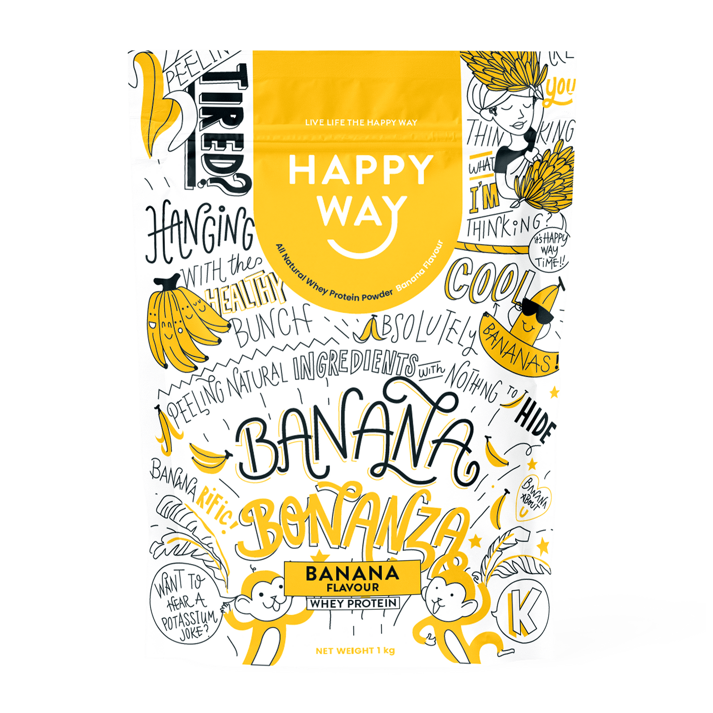 Banana Bonanza Whey Protein Powder 500g