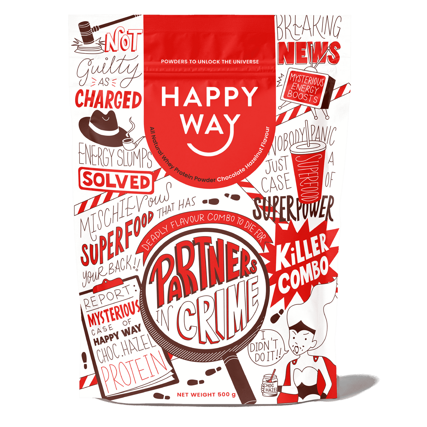 Chocolate Hazelnut Whey Protein Powder 500g