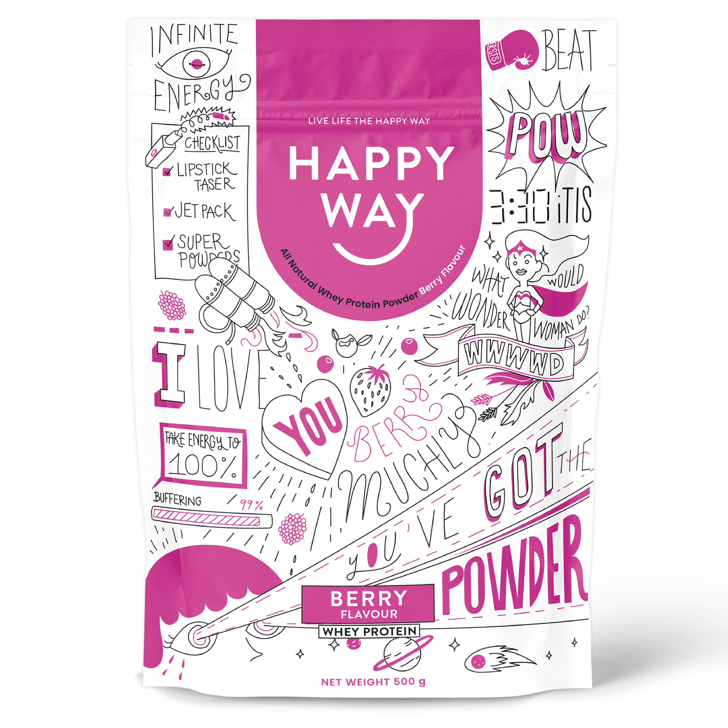 Whey Protein Powder Triple Choc Fudge 500g main image 1