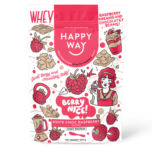 White Chocolate Raspberry Whey Protein Powder 500g