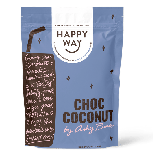 Ashy Bines Choc Coconut Whey Protein Powder 500g