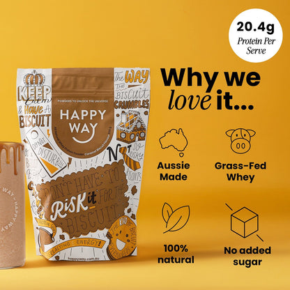 Caramel Biscuit Whey Protein Powder 500g