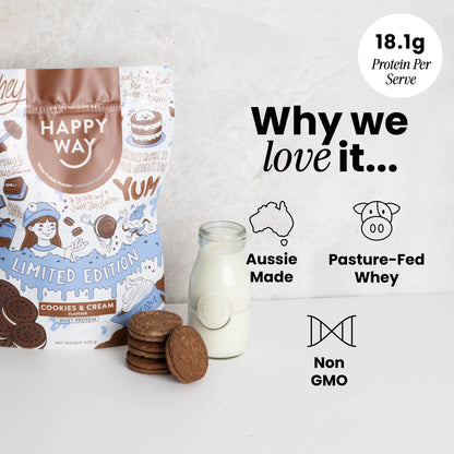 Cookies & Cream Whey Protein Powder 500g