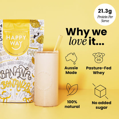 Banana Bonanza Whey Protein Powder 500g