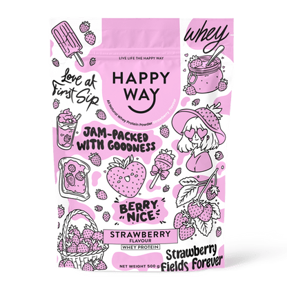 Strawberry Whey Protein Powder 500g