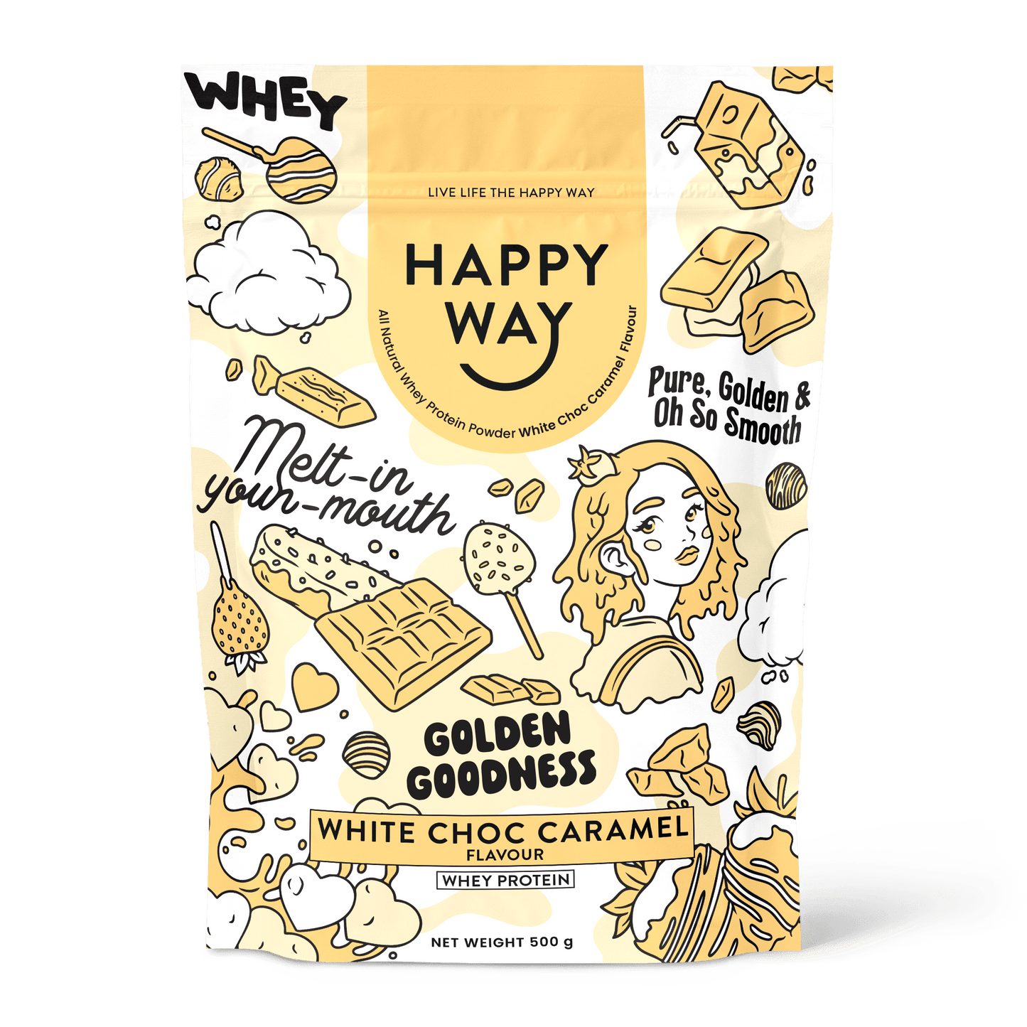 White Chocolate Caramel Whey Protein Powder 500g