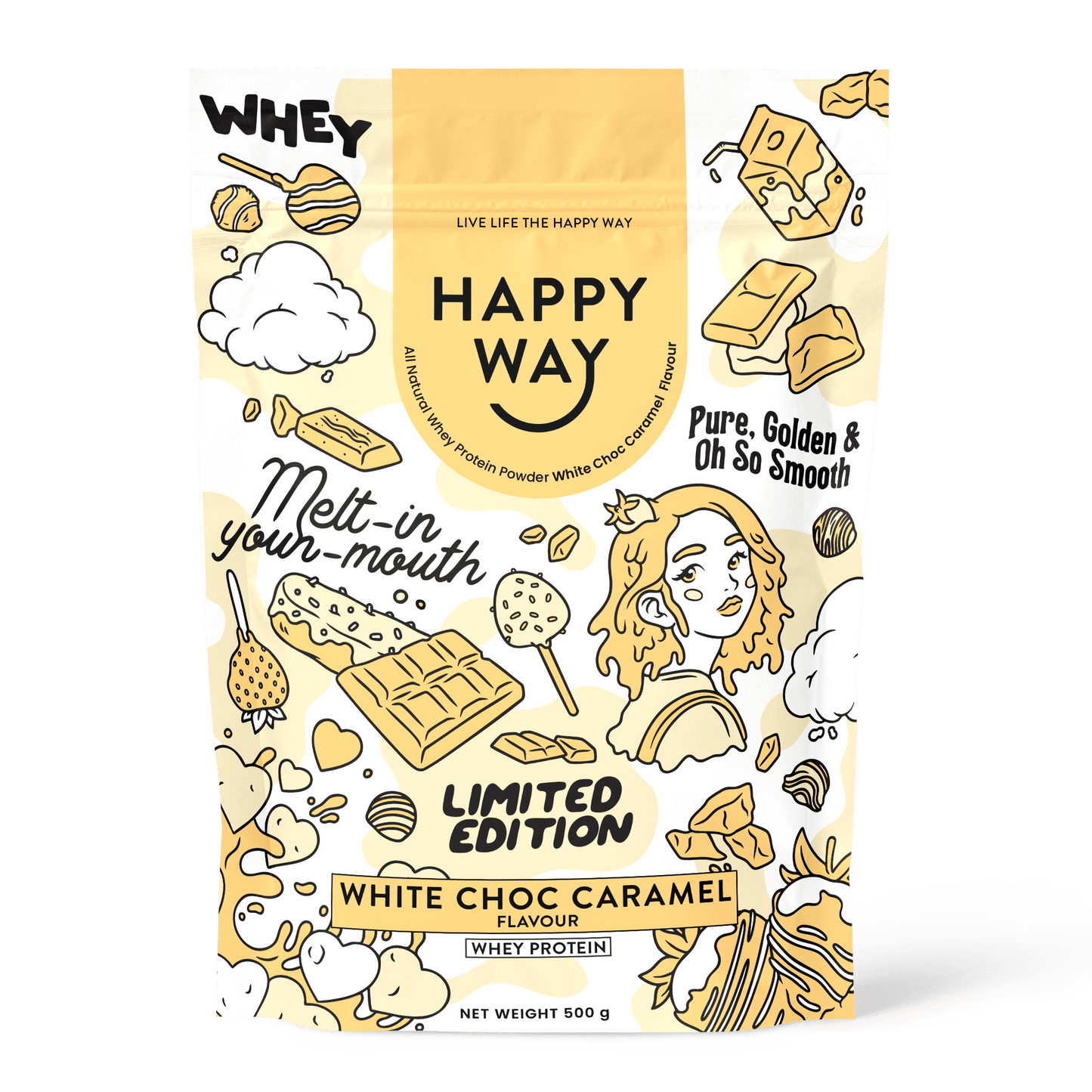 White Chocolate Caramel Whey Protein Powder 500g