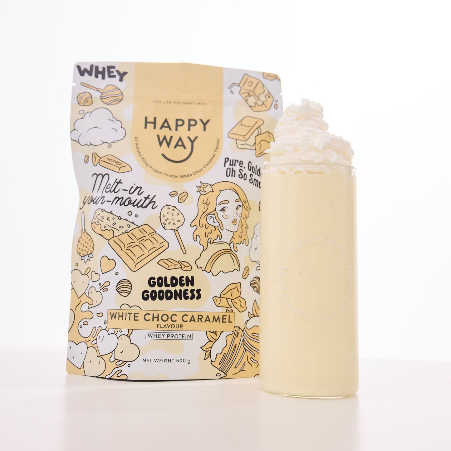 White Chocolate Caramel Whey Protein Powder 500g