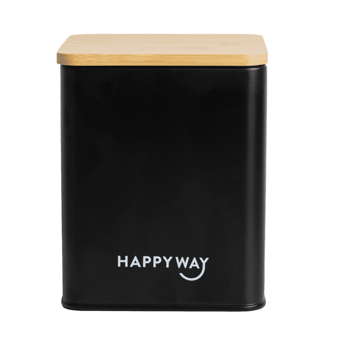 Protein Tin w/ Bamboo Lid - Black