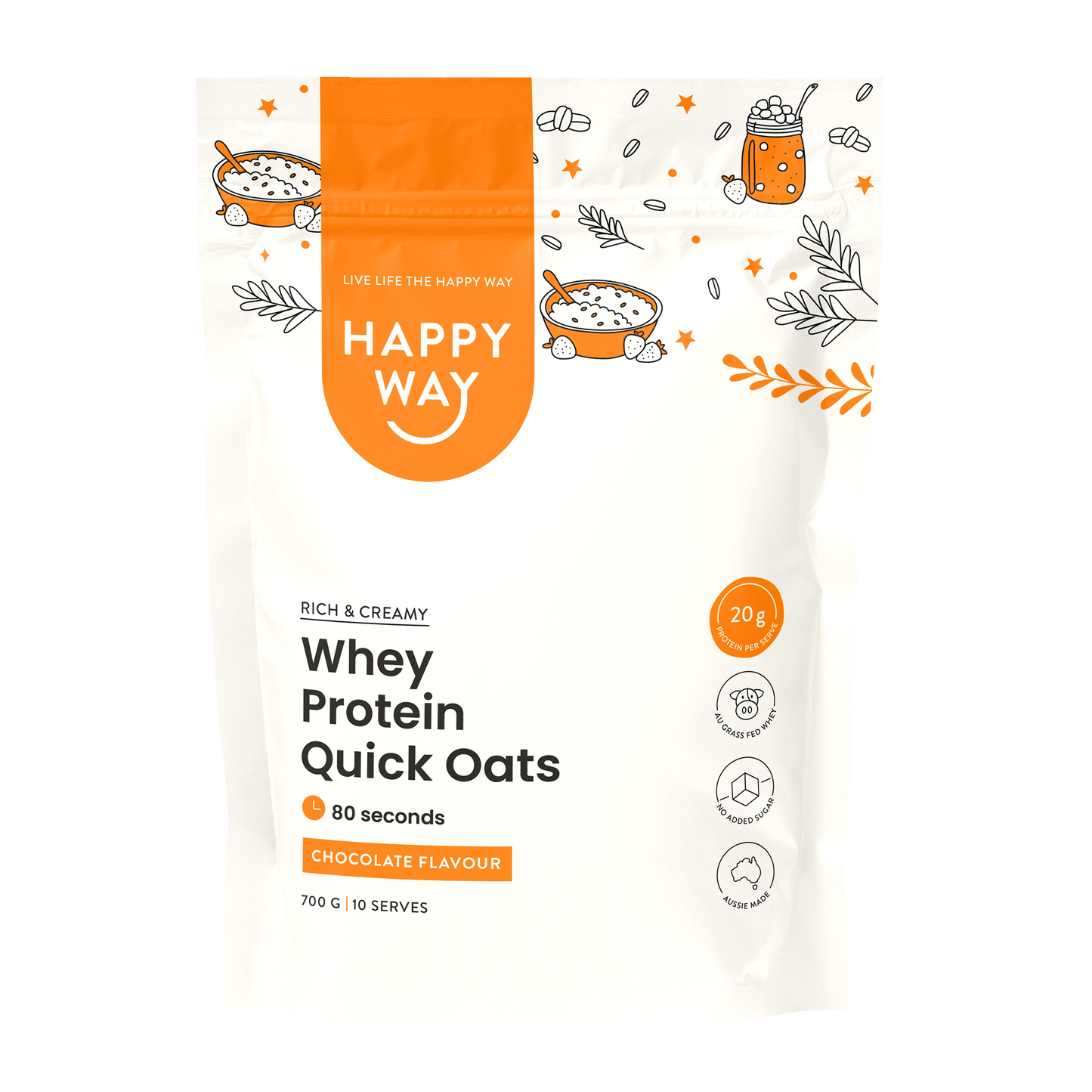 Chocolate Whey Protein Quick Oats