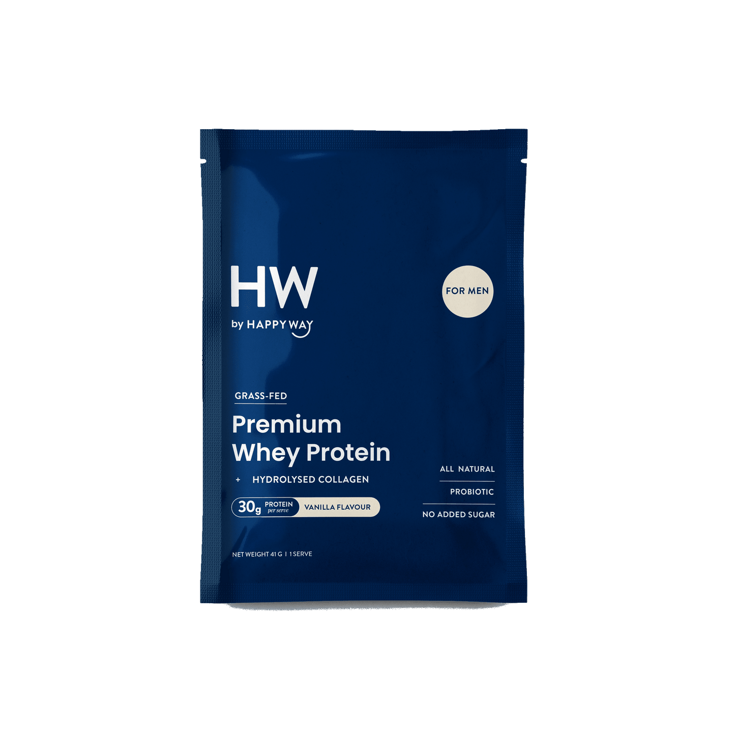 Men's Vanilla Whey Protein Powder Sample Pack 41g