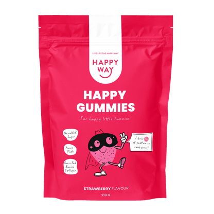 Strawberry Flavour Happy Gummies Mix 210g