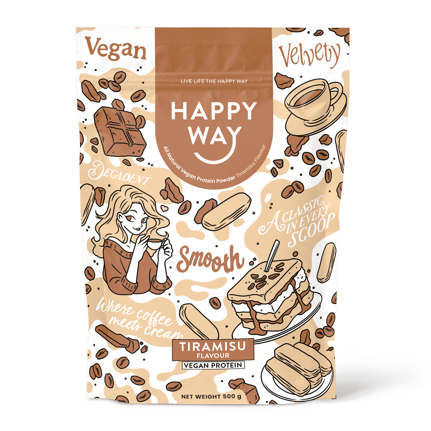 Tiramisu Vegan Protein Powder 500g
