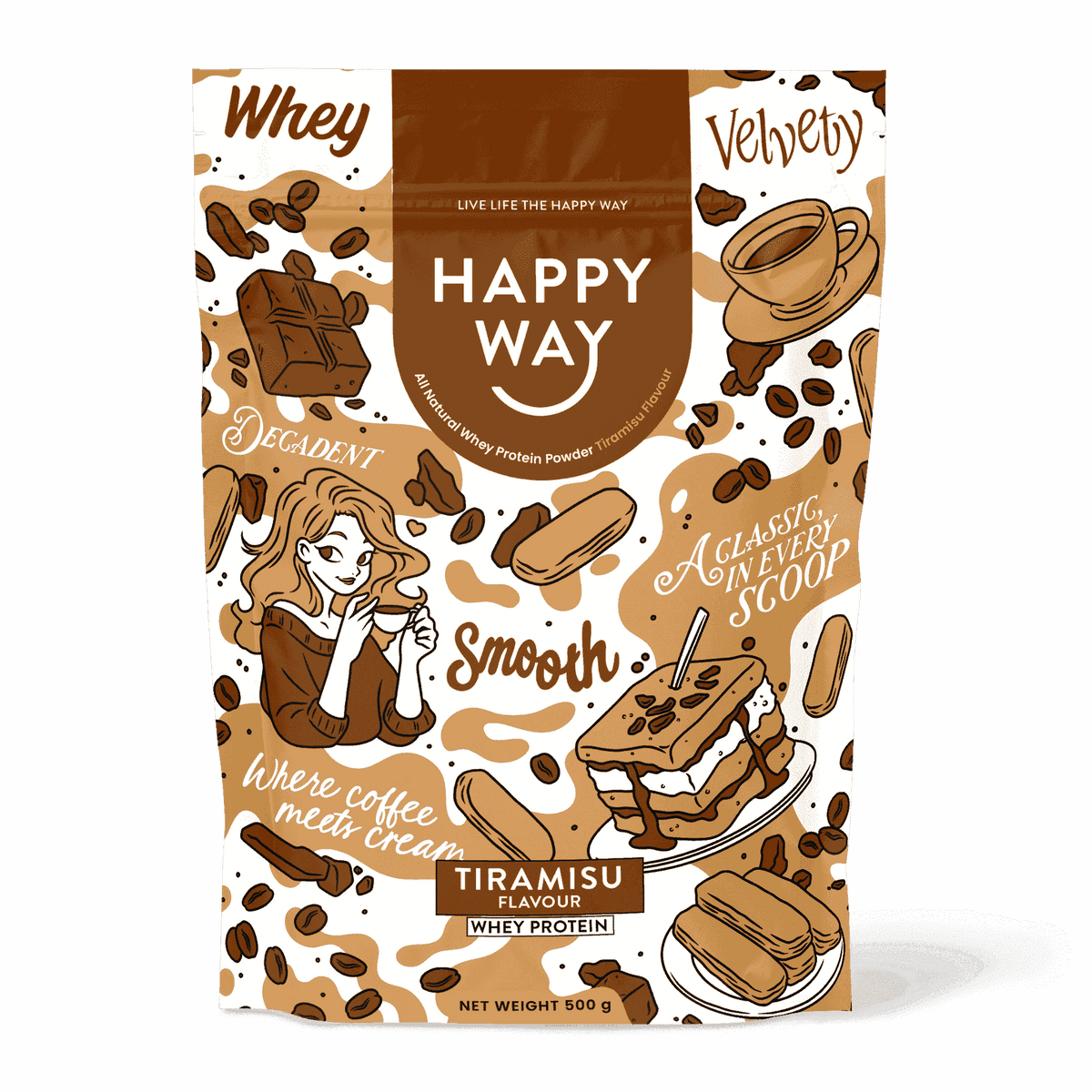 Tiramisu Whey Protein Powder 500g