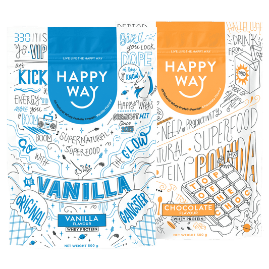 Vanilla Whey Protein & Choc Whey Protein 500g Bundle