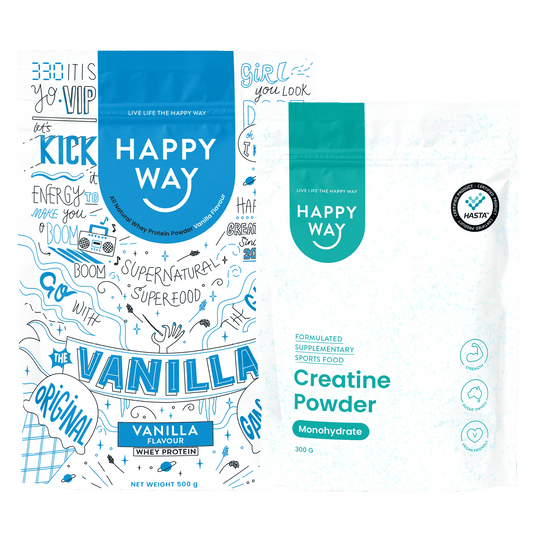 Vanilla Whey Protein & Creatine Powder Bundle