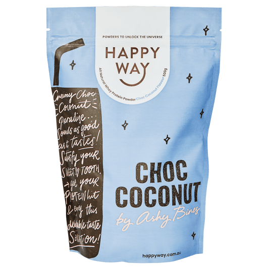 Ashy Bines Choc Coconut Whey Protein Powder 500g