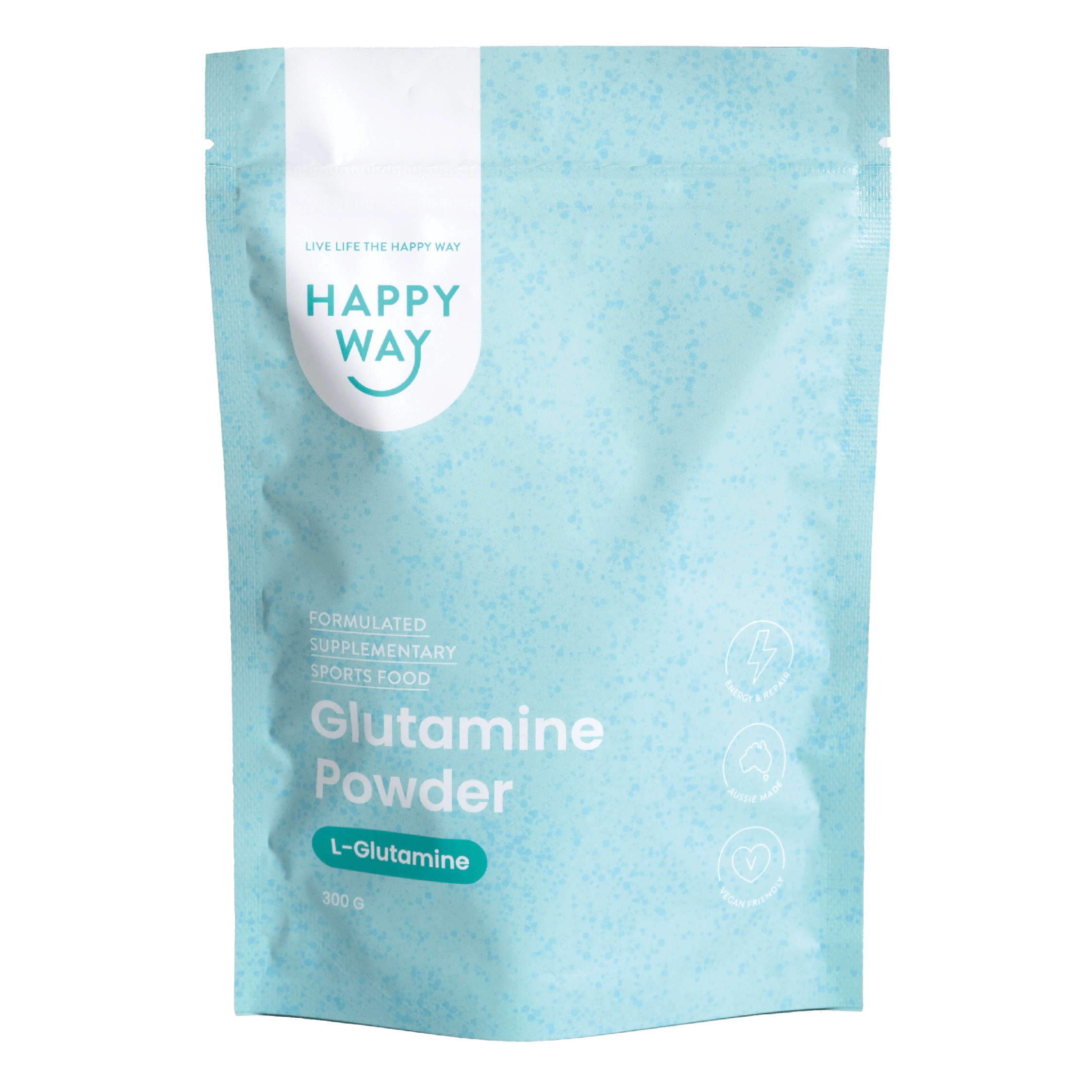 LGlutamine Powder Flavourless (300g) Happy Way