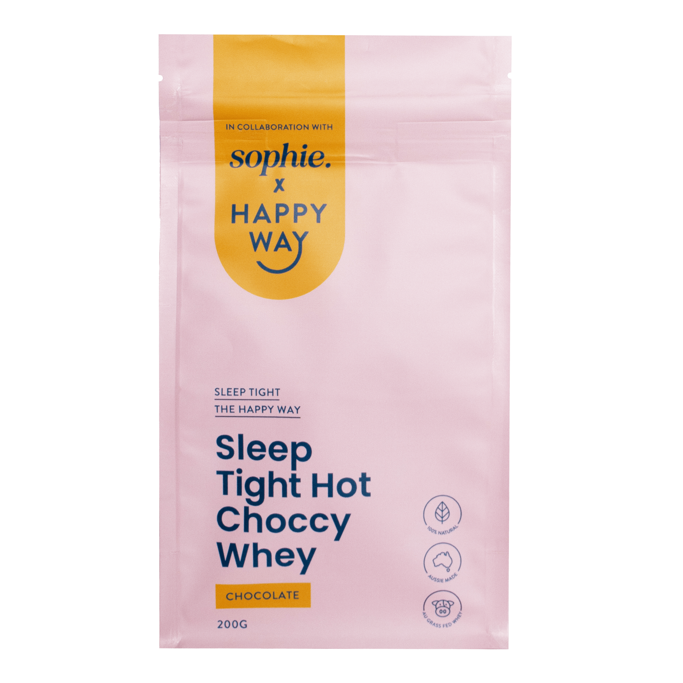 Sleep Tight Hot Choccy Dairy 200g Sophie Guidolin X Happy Way Sleep tight hot choccy dairy 200g sophie guidolin x happy way