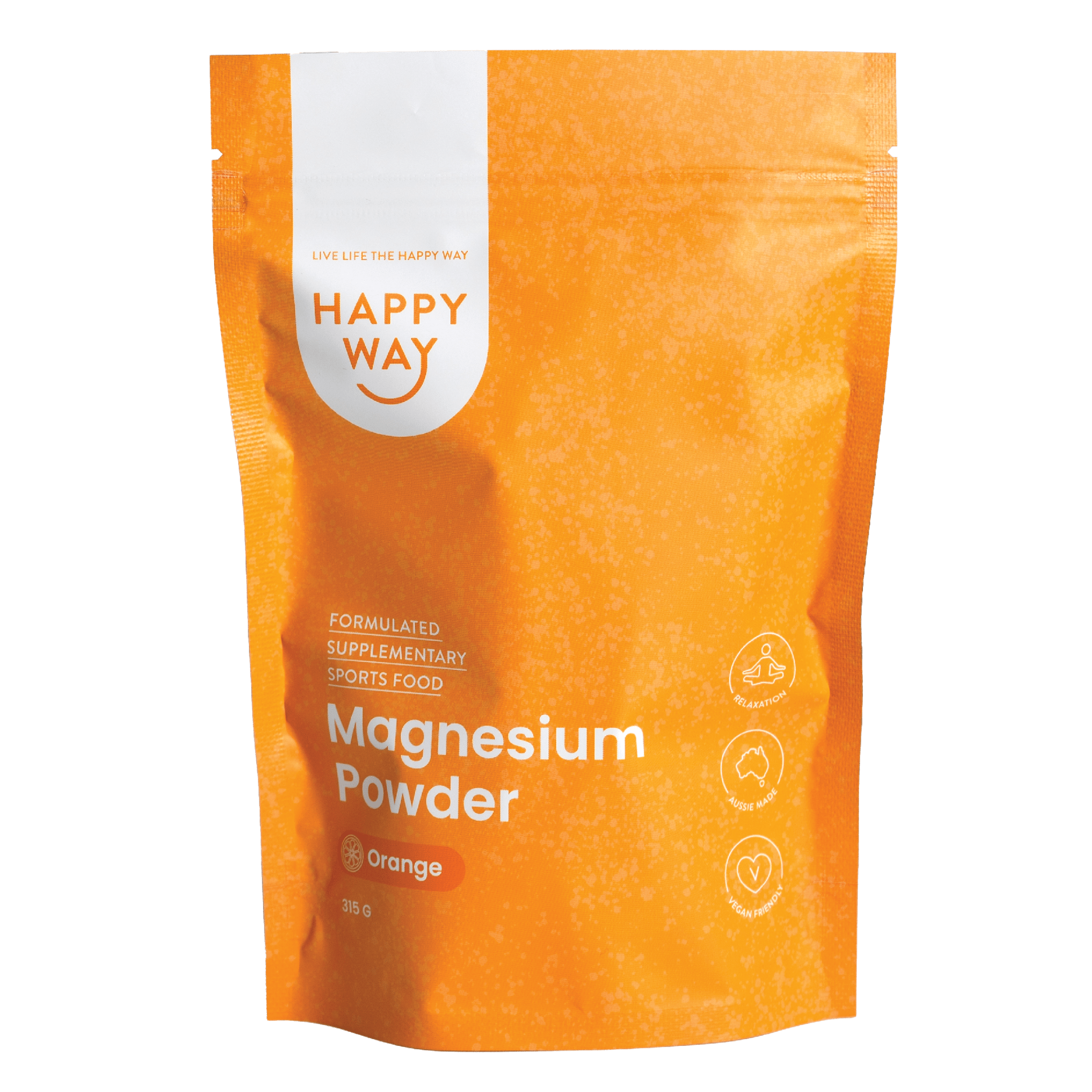 Magnesium Powder Oragne Flavour (300g) Happy Way