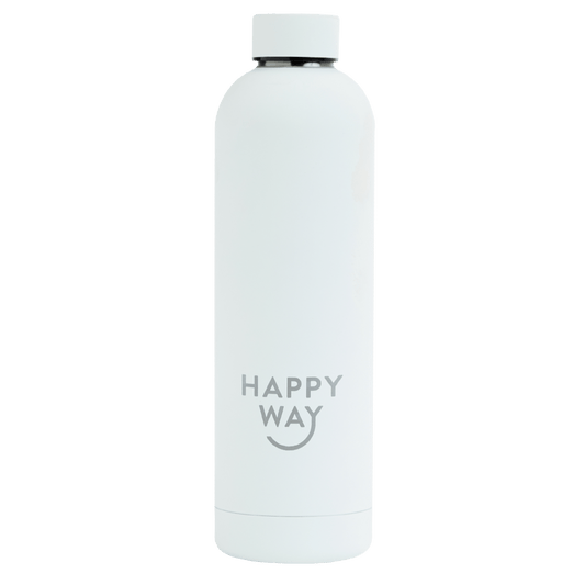 Stainless Steel Drink Bottle – White